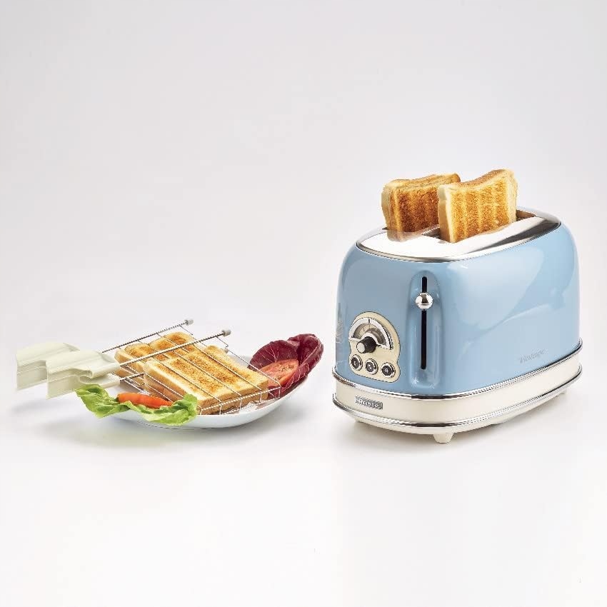 Ariete Vintage 155, toster na 2 kromki Retro toster z 6 stopniami opiekania — miniatura 3