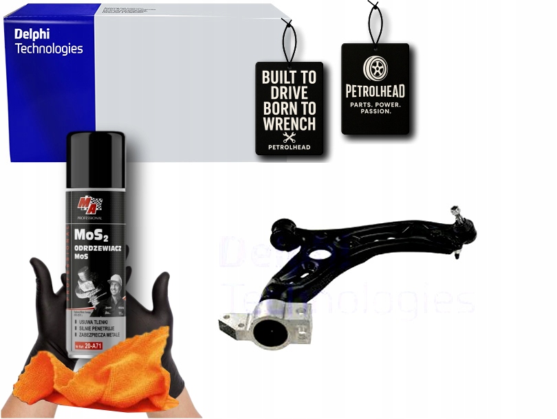 Rameno Odpružení Kola Dolů Podélné Přední S Přeháňkou #Petrolhead Pro+ Kit1