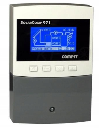Sterownik Solarny Solarcomp Compit 971 Pwm, 4 Czujniki
