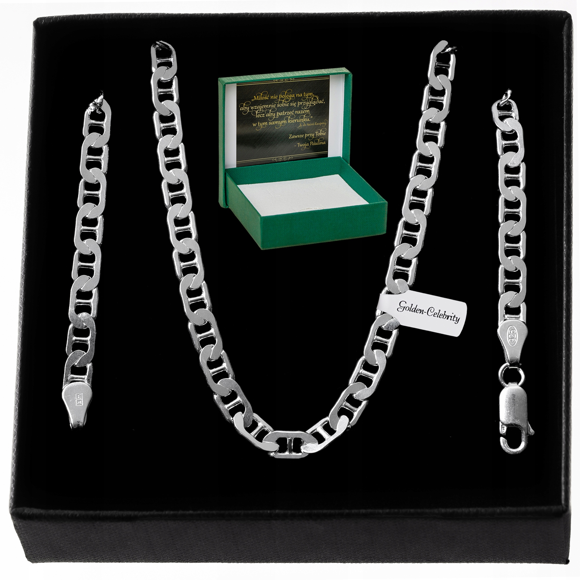 

Srebrny Łańcuszek Gucci 50cm/4,5mm pr 925