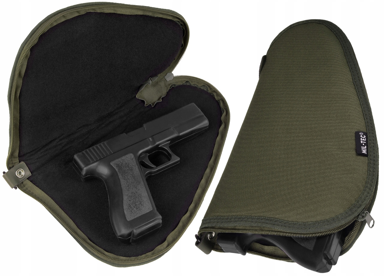 Pokrowiec Na Broń Krótką Pistolet 30x18cm Mil-tec Wypełnienie Z Pianki Oliv