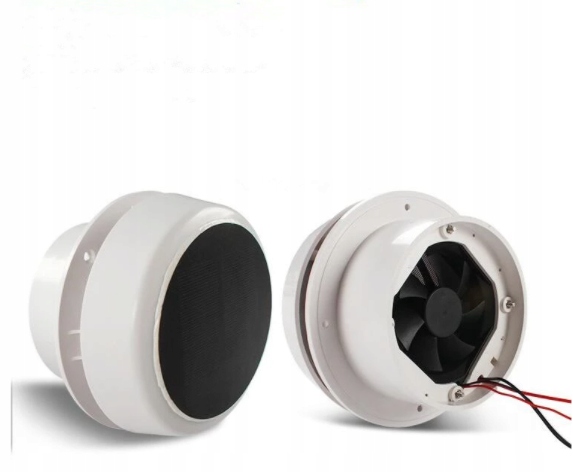 01 - Вытяжной вентилятор на крыше 12 В + солнечная автобусная лодка