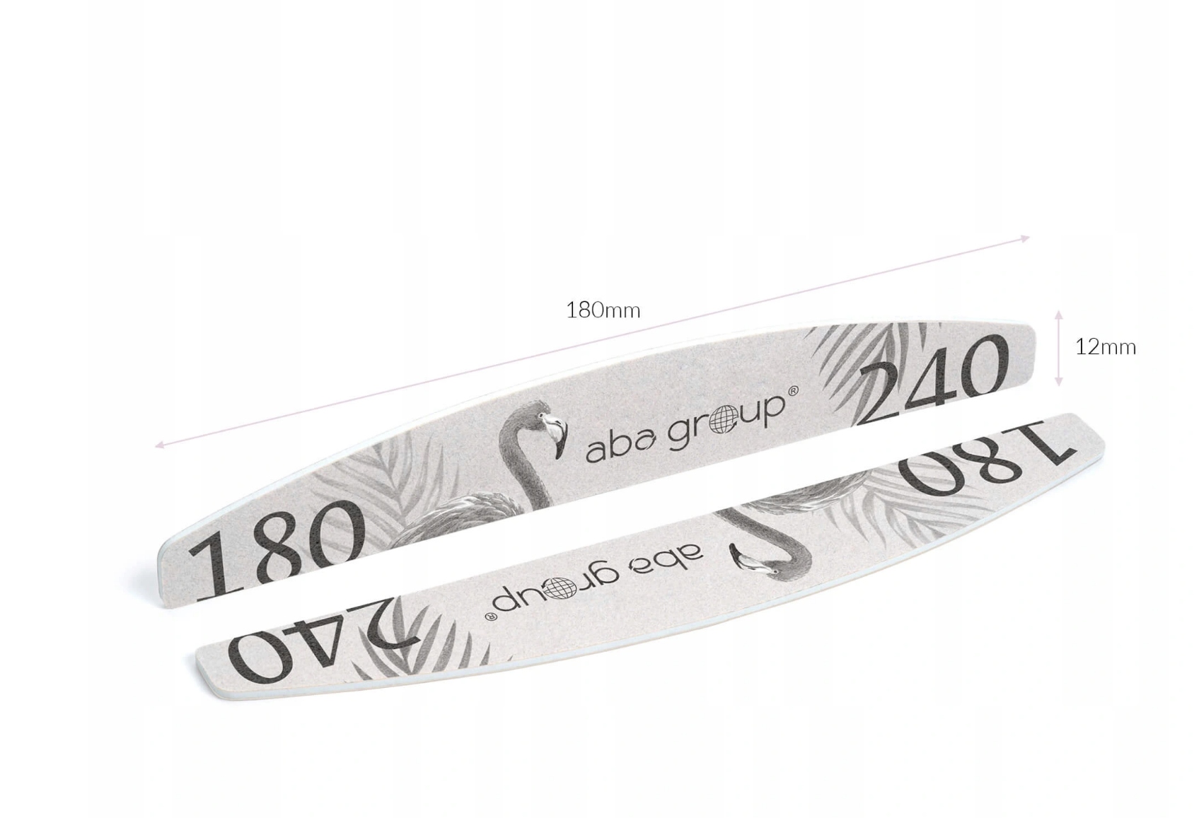 Pilnik do Paznokci Półksiężyc Łódka 180/240 Standard 25 szt Aba Group Marka Aba group