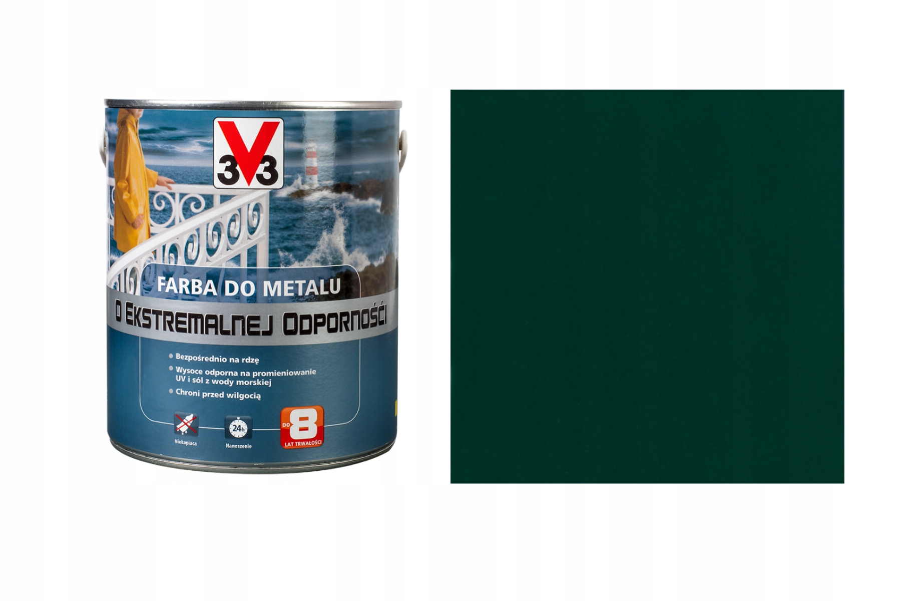 

V33 Farba Do Metalu O Ekstremalnej Odporności 0,5L