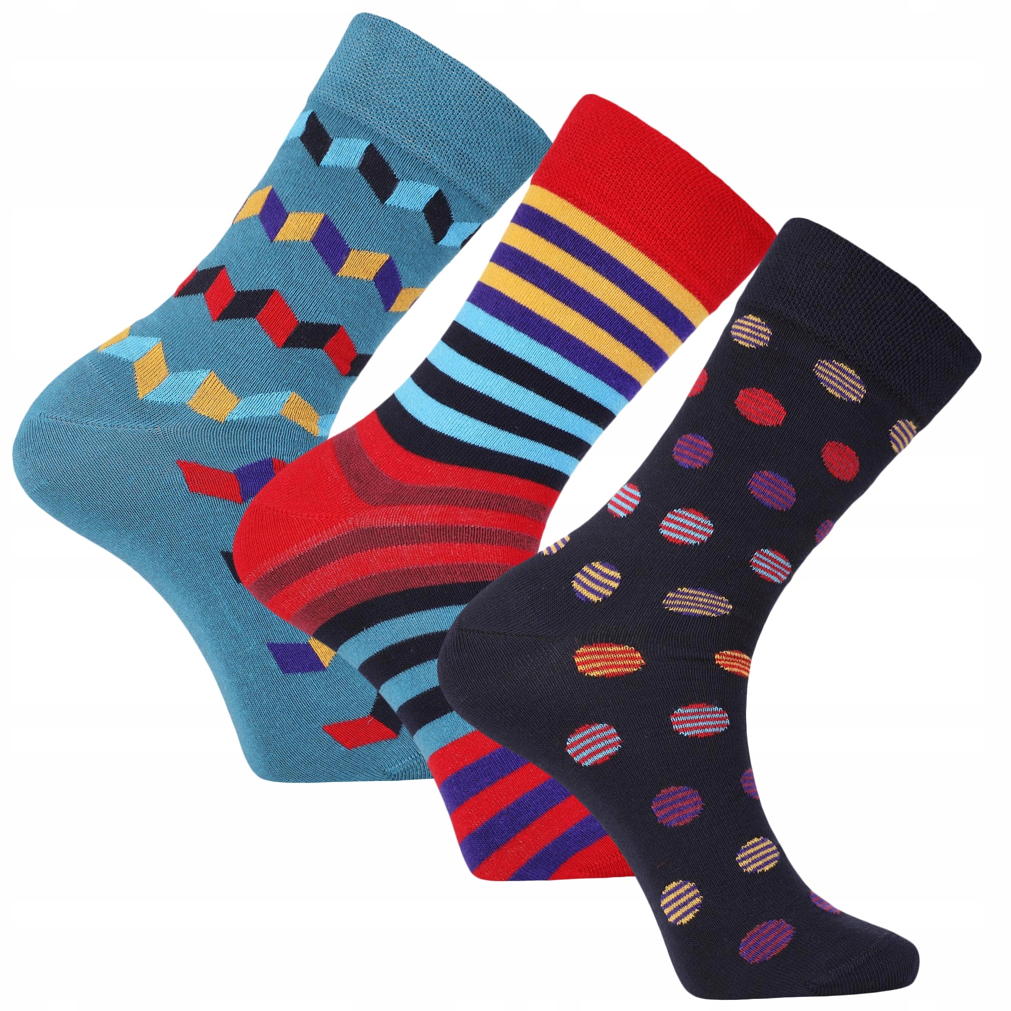 Moraj Pánské ponožky barevné, dlouhé jako Dárek, 3 Páry 39-42