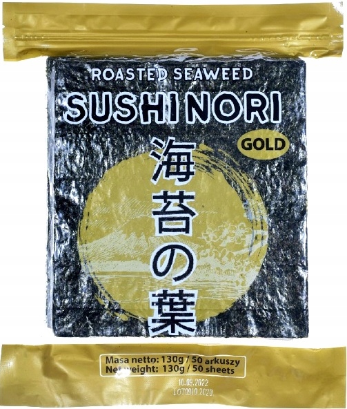 

Algi morskie Nobi Yaki Sushi Nori Gold 50ark. 130g