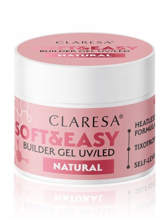 Claresa Soft & Easy Stavební Gel Natural 90 g