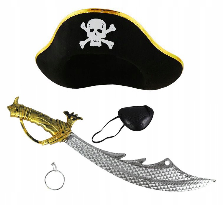 піратський капелюх + піратський костюм пірата