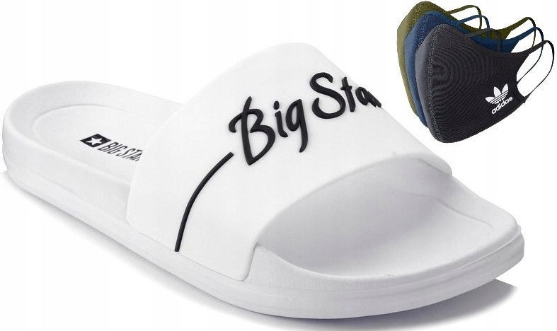 

38 Klapki Damskie Białe Big Star Adidas Maska