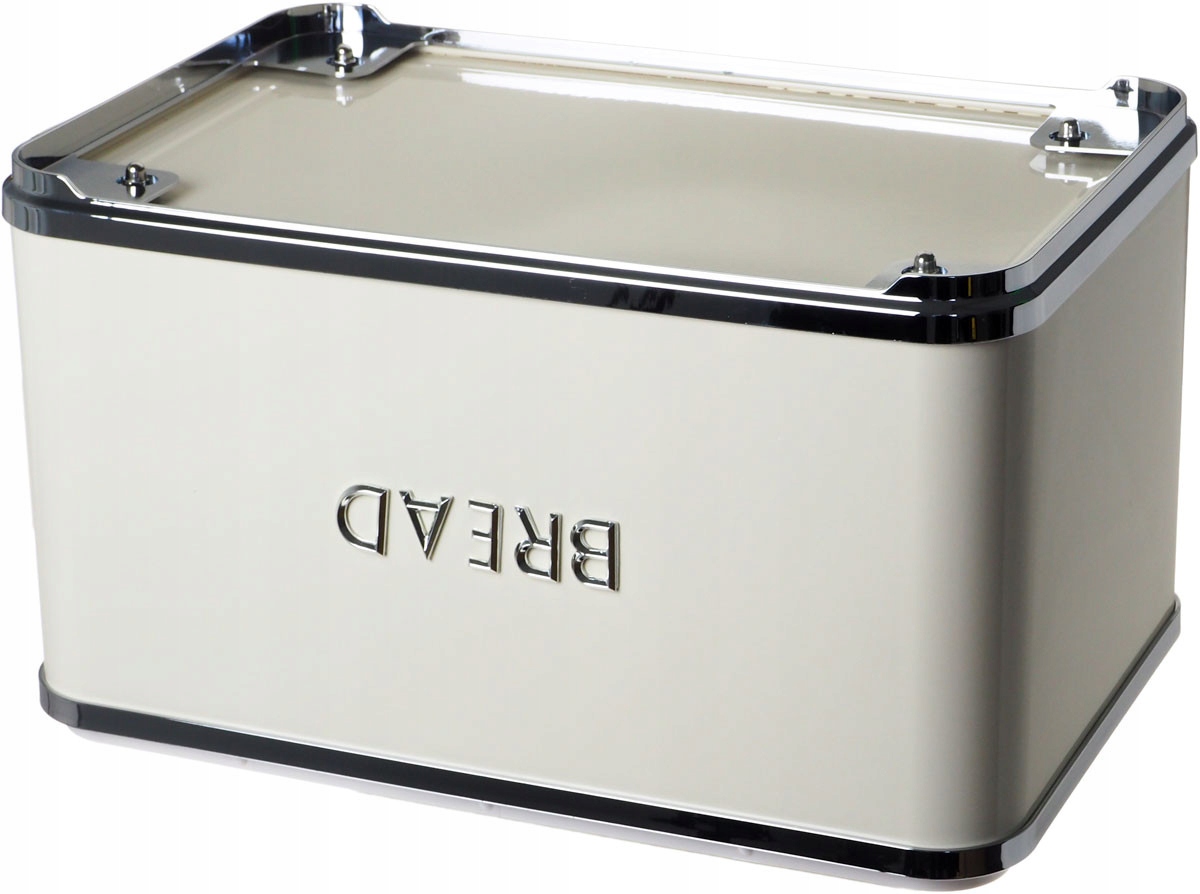 CHLEBAK POJEMNIK PIECZYWO CHLEB BUŁKI KREMOWY DUŻY Materiał stal