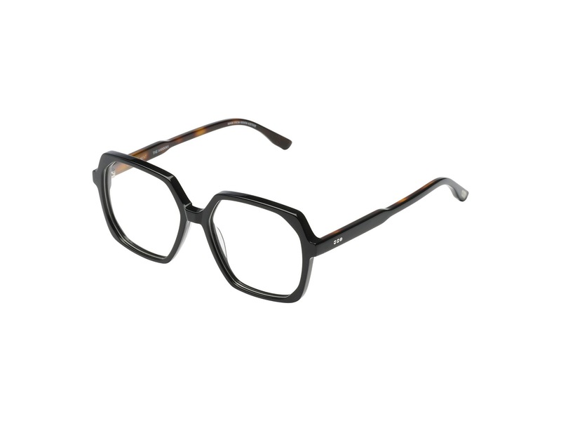 Oprawki Komono Next The Hannah Black Havana damskie geometryczne