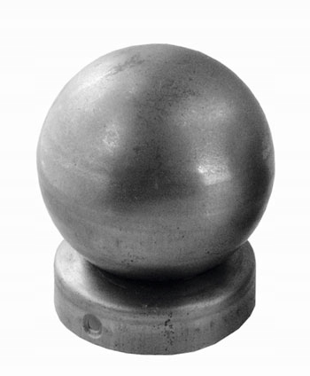 

Daszek na rurę fi 42 z kulą fi 60 Słupek okragły