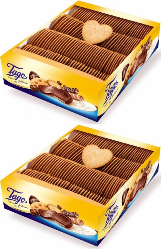 Ciastka Tago słodkie serduszka korzenny 2.5kg x2