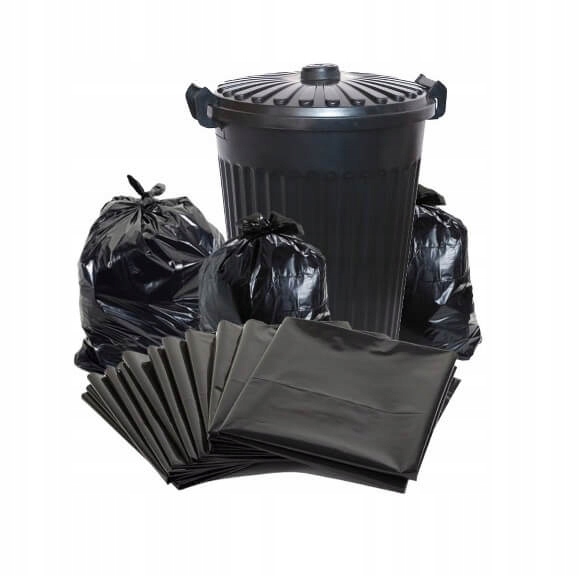 Мешки для мусора черный супер сильный 40 л бренд Waste Smart