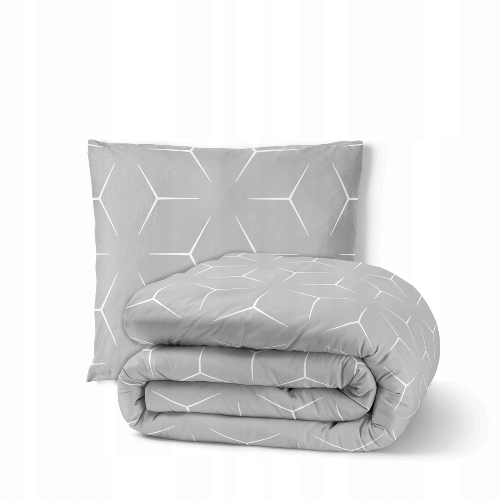 Hotelové Povlečení 160x200 1 povlak Bavlna 100%, vzor: Milano Šedá