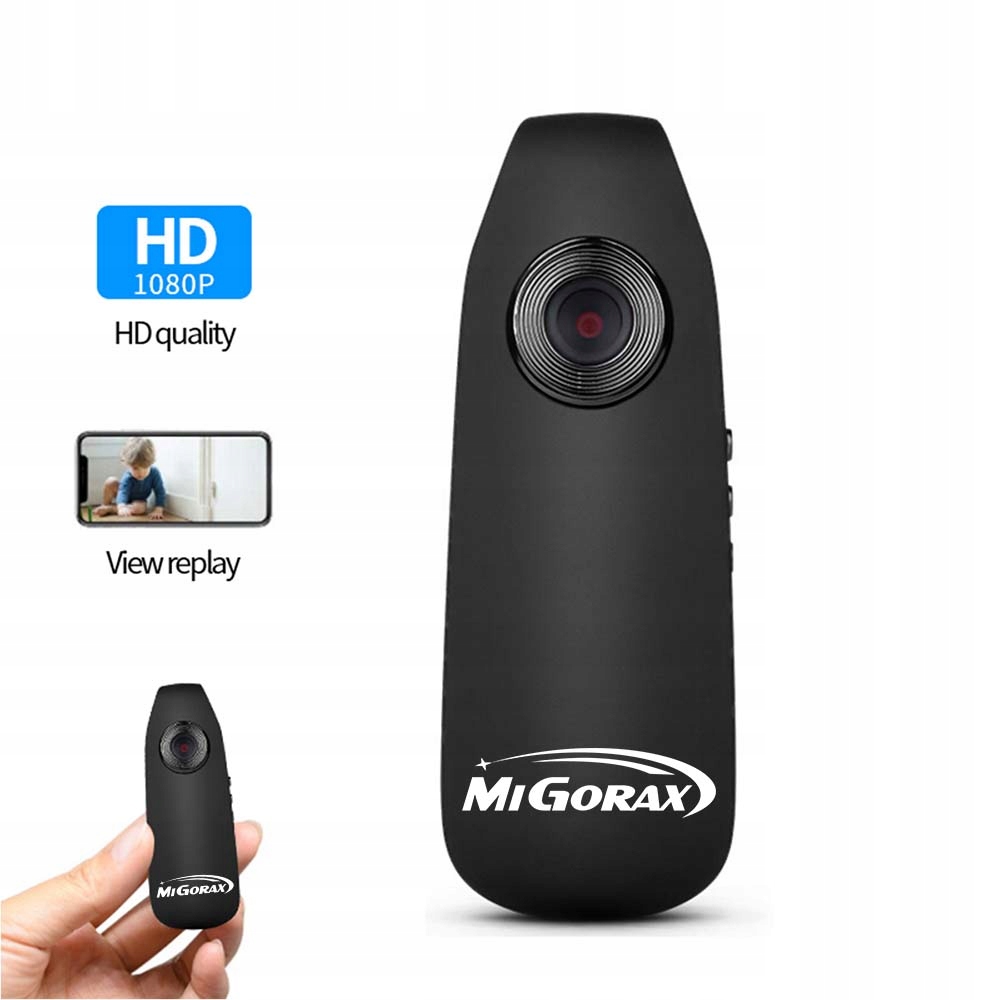 Sportovní kamera Mini MiGORAX Body Cam Full Hd záznamník trasy Klips