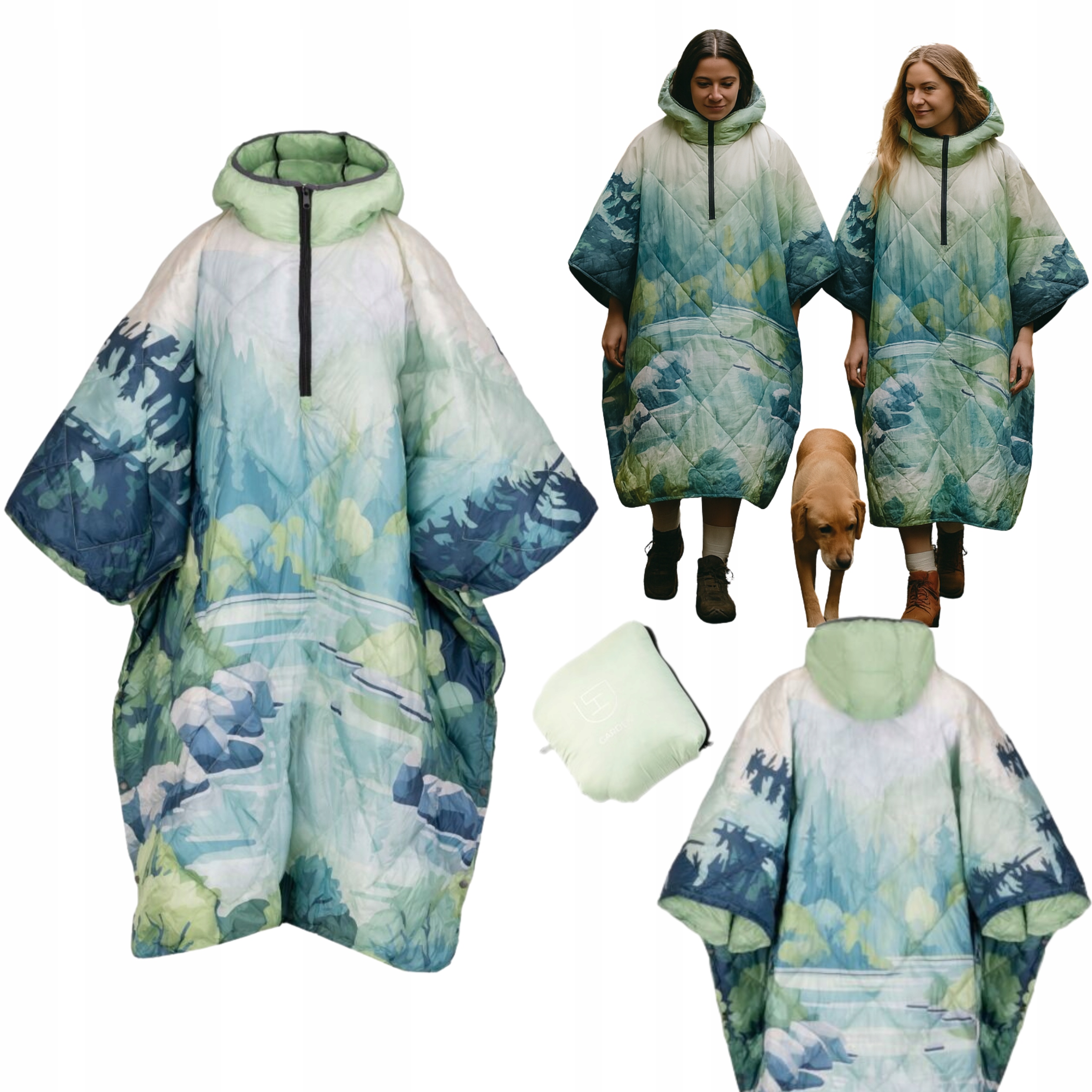 Pončo Pláštěnka Pončo Proti Dešti Unisex Barva Pánské Dámské