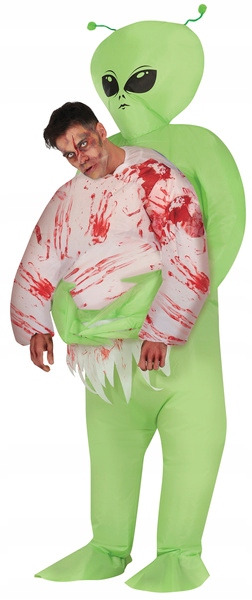 Nafukovací Kostým Mimozemšťan , únos, halloweenský přestrojení, velikost L