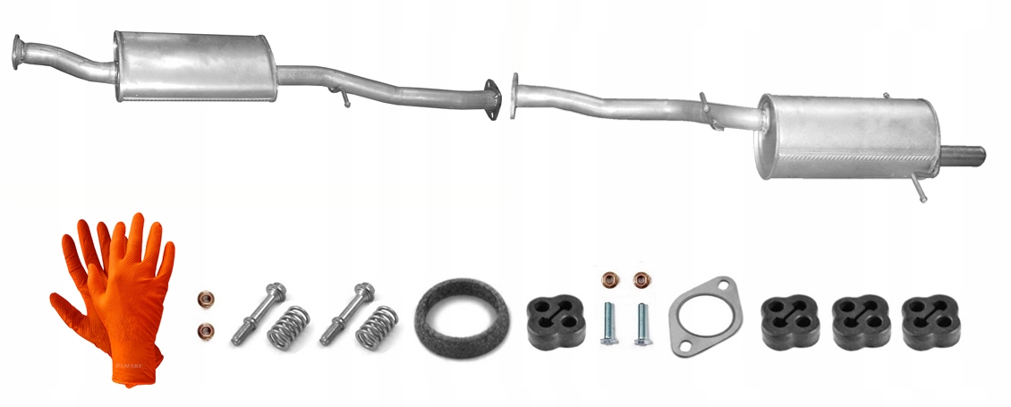 SUBARU FORESTER 2.0 2.5 (OD 2005r.) TŁUMIK ŚRODKOWY KOŃCOWY