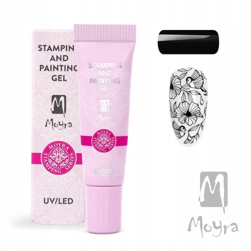 

Moyra Żel do stempli zdobień 07 Black 7g