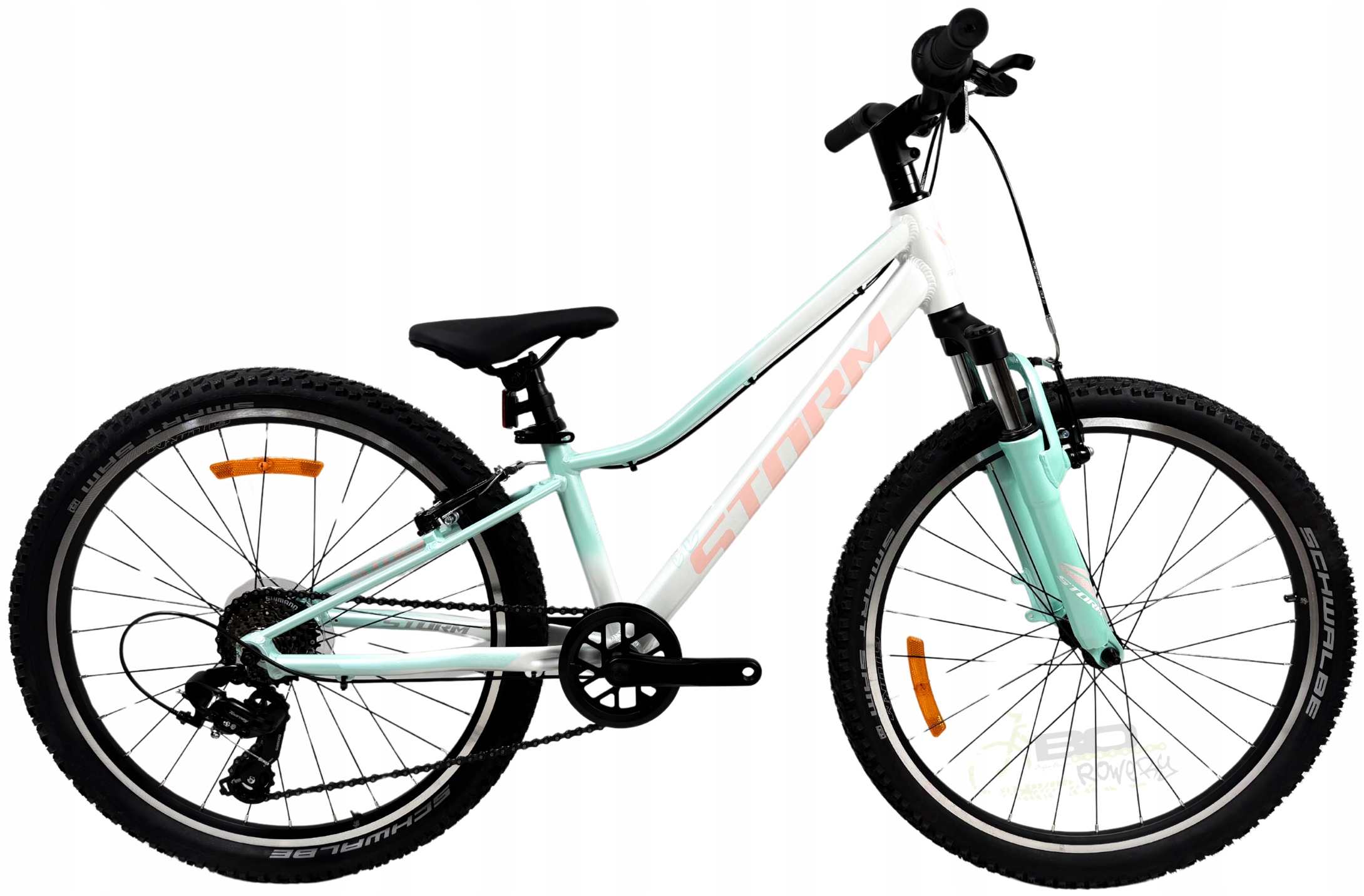 Rower Młodzieżowy 24 Storm Queen Vbr rama 11 24 perła turkus 1x6 2026