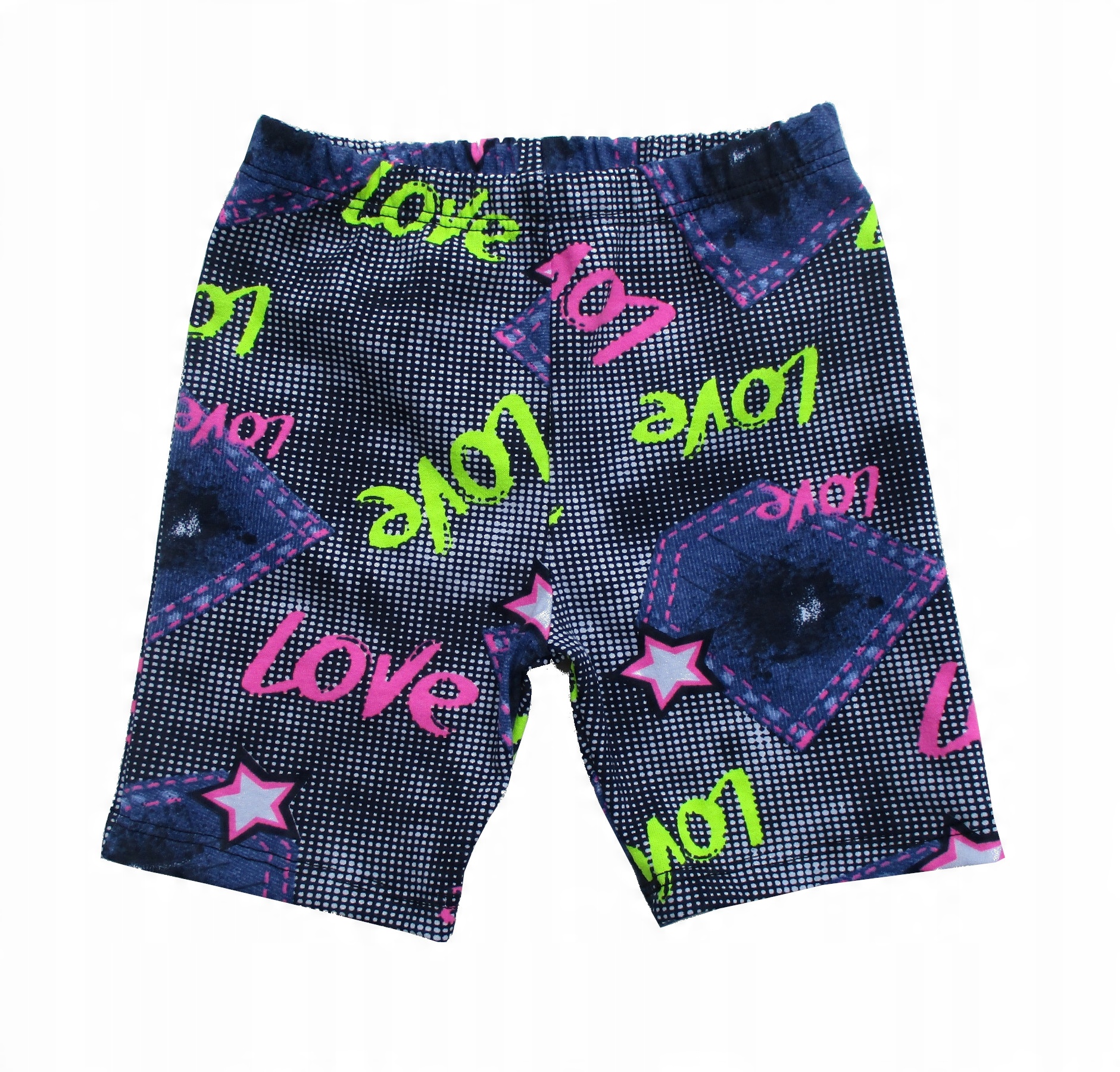 

Legginsy getry krótkie spodenki 146 druk bawełna
