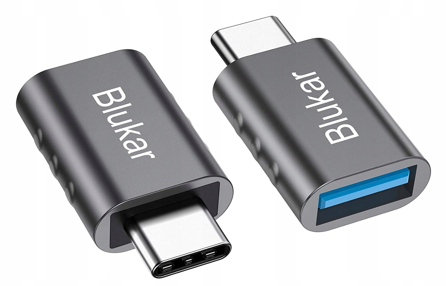 ADAPTER PRZEJŚCIÓWKA DO KOMPUTERA USB C NA USB 2 SZTUKI BLUKAR SZARY ...