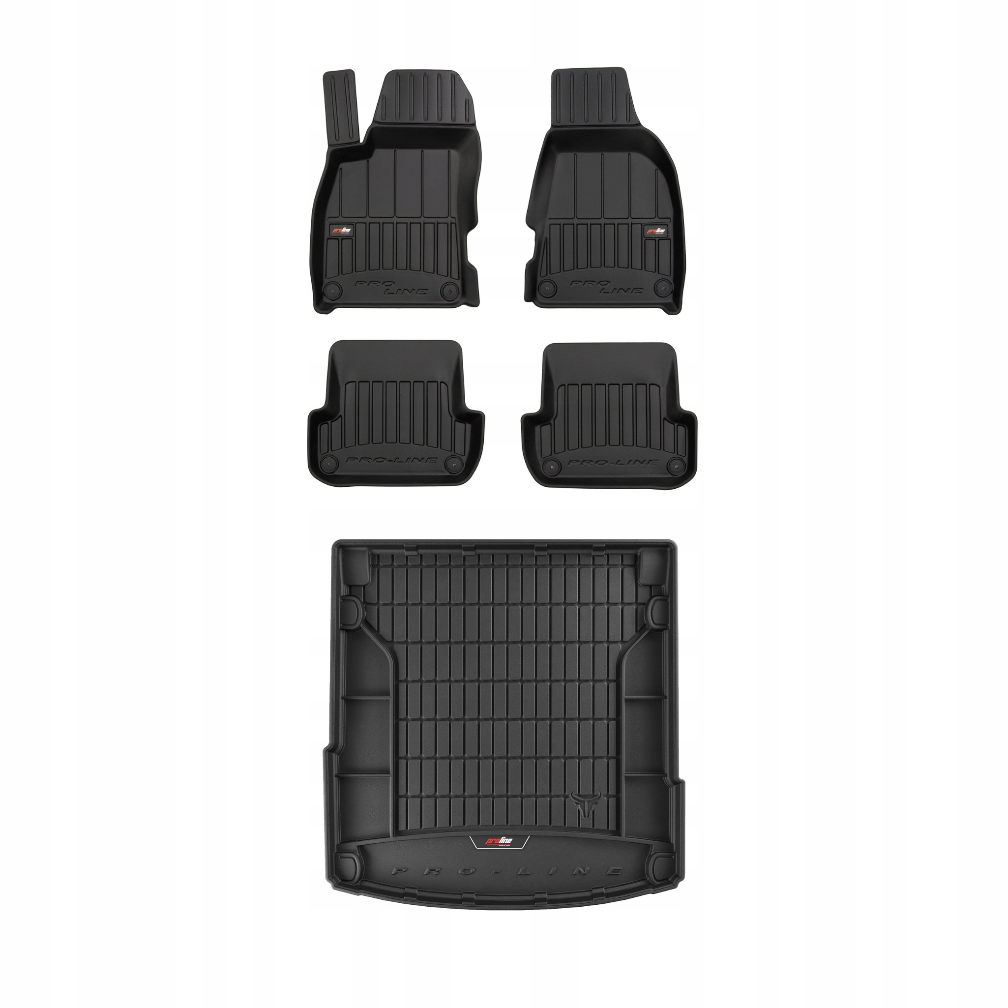 Frogum 3D Sada gumových koberců a rohože s logem pro Audi A4 B7 2004-2008