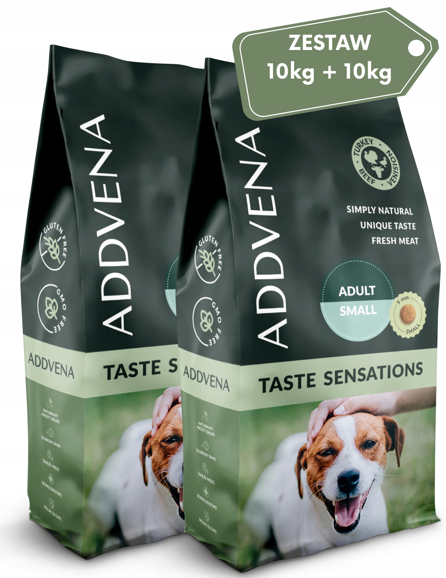 Levně Addvena Taste Sensations Adult Small 20kg krmivo pro psy Bez Obilovin