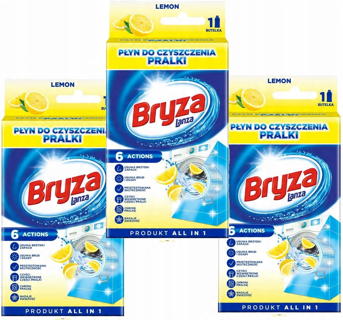 

Bryza Płyn do czyszczenia pralki 3x250 ml Lemon