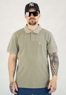 Tričko Polo Pit Bull Washed Pique Small Logo šedý přístav