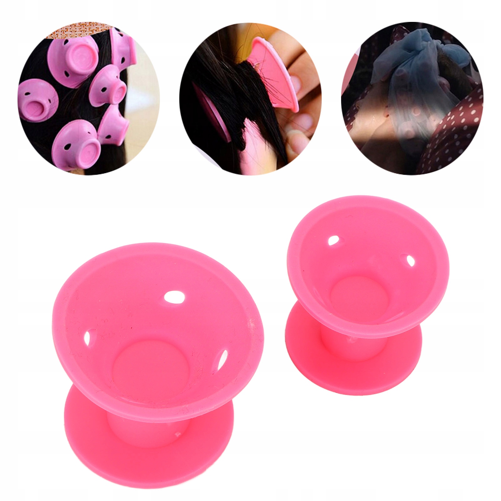 20SZT WAŁKI LOKÓWKI DO WŁOSÓW SILIKONOWE