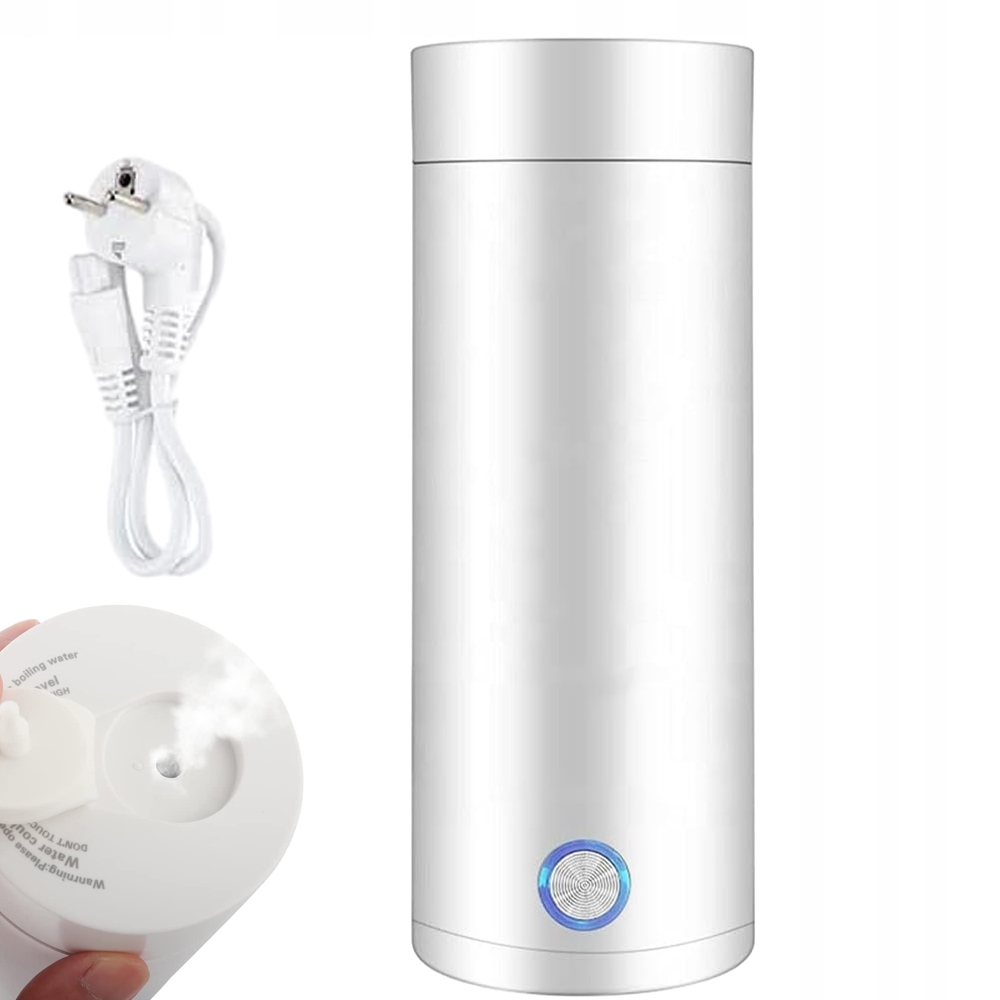Rychlovarná Konvice Cestovní Elektrický Hrnek Bílá 400 ML