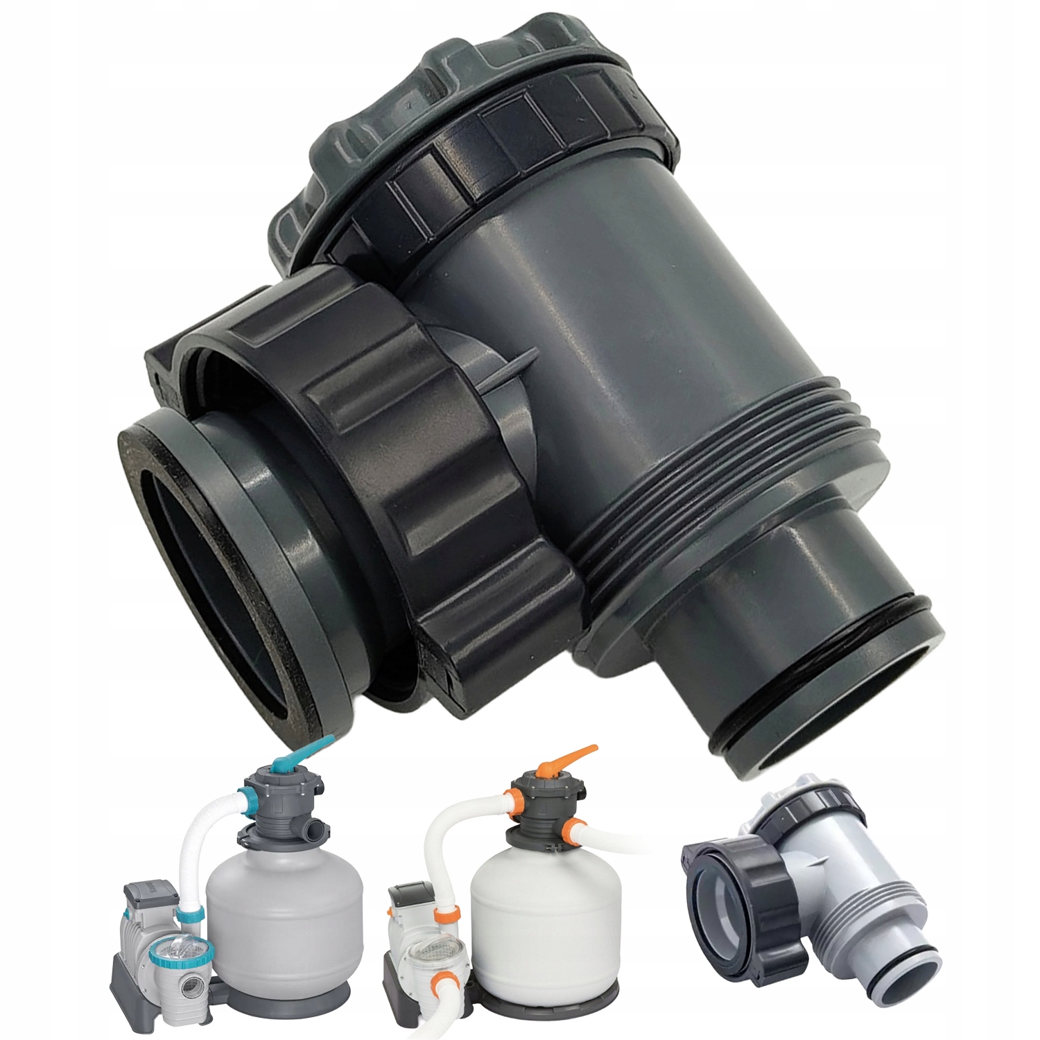 Úhlový bazénový připojovací ventil pro pískové čerpadlo Bestway 58486