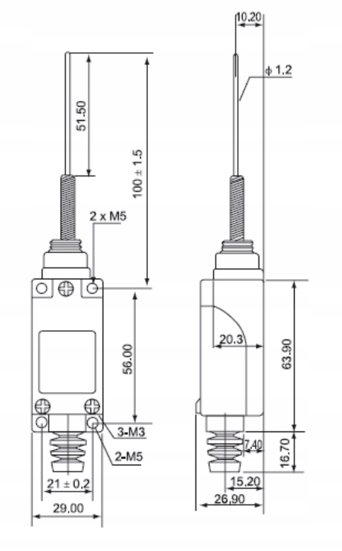 Wyłącznik krańcowy TZ-8169 Marka inna