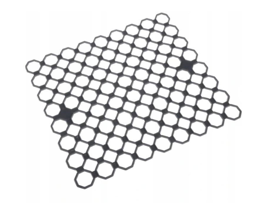 Mata kratka do zlewu miękka prostokątna grafitowy