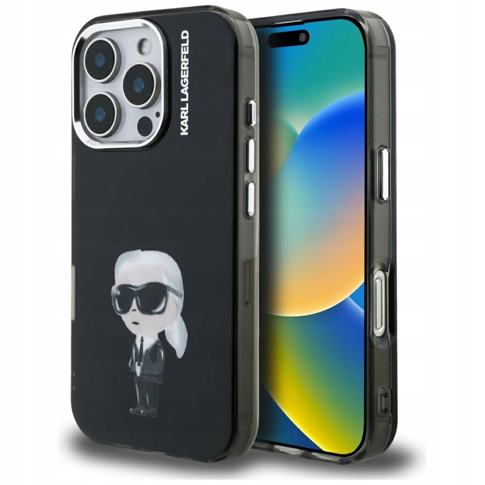 Karl Lagerfeld Etui Case Do Iphone 16 Pro Max Aquarelle Karl & Logo Magsafe