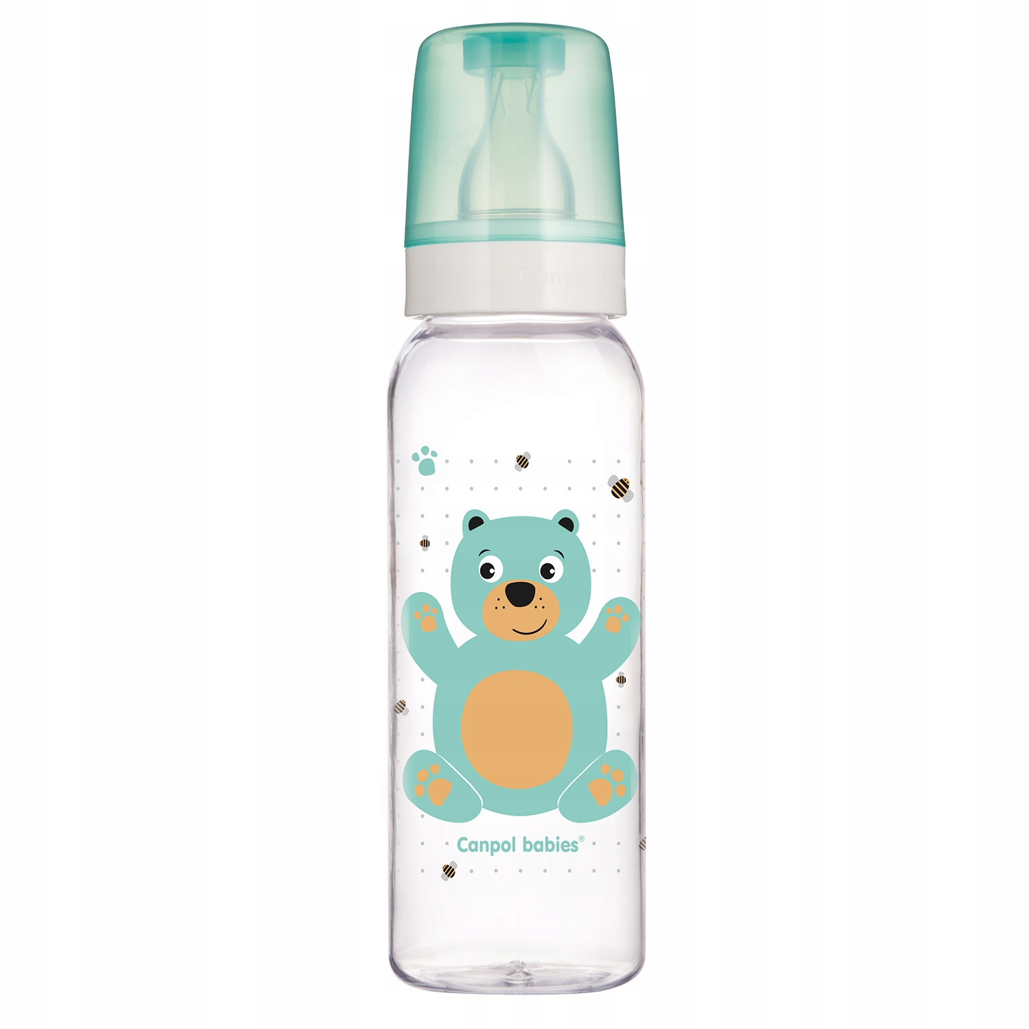 CANPOL LEKKA WĄSKA BUTELKA 250ml CUTE ANIMALS 12M+