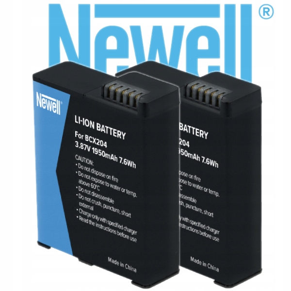 2x Akumulátor pro Dji Osmo 360 Action 6 5 Pro 4 3 Náhradní baterie BCX204 1950 mAh