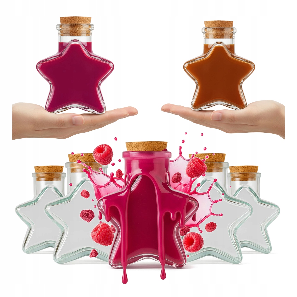 20x sklenice Star Bottle Zavařovací Sklenice 150 Ml Na Likéry víno, džus