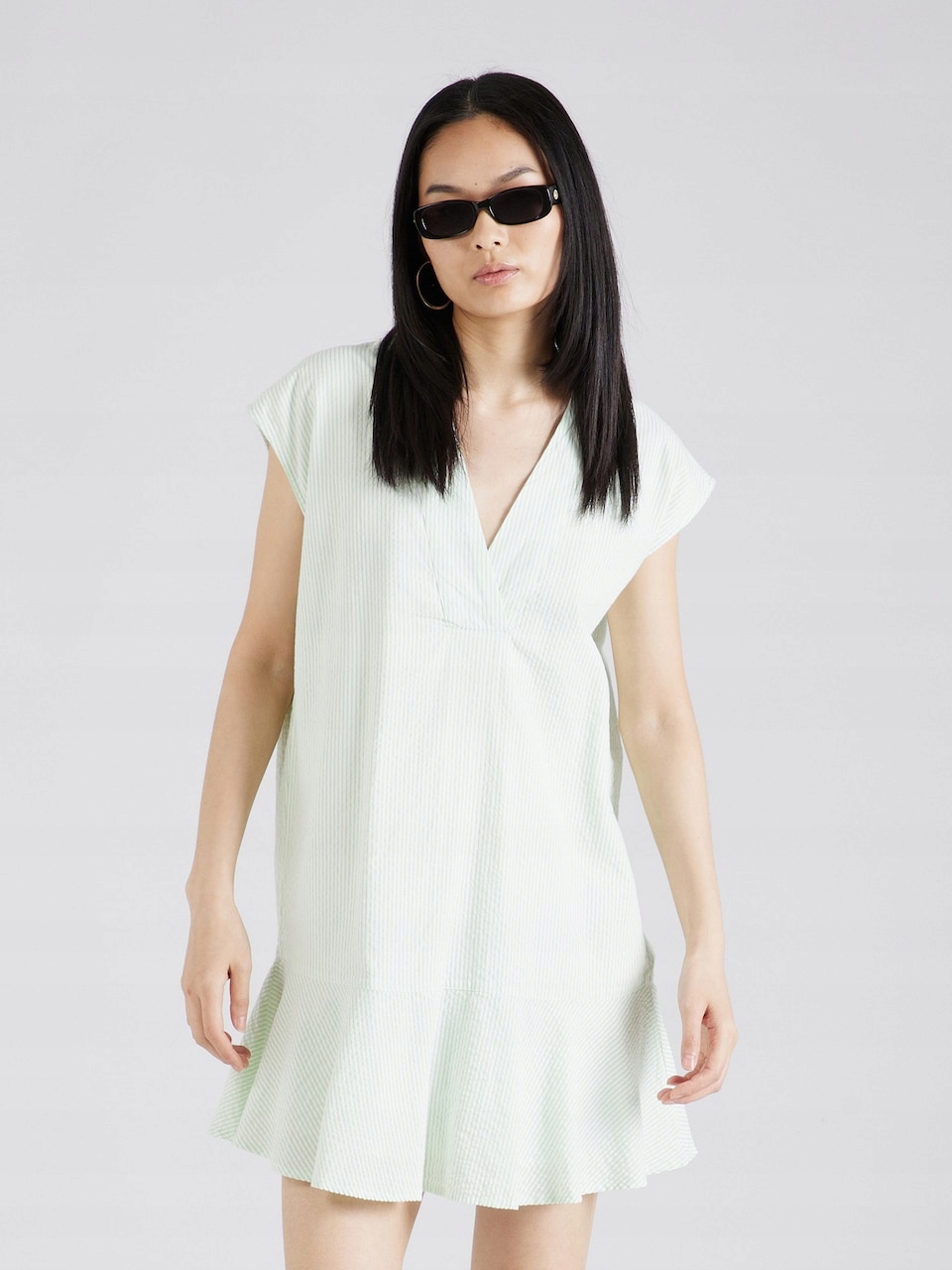 Esprit Šaty S Kostkovaným Spodním Dílem A Výstřihem V 38 6EA