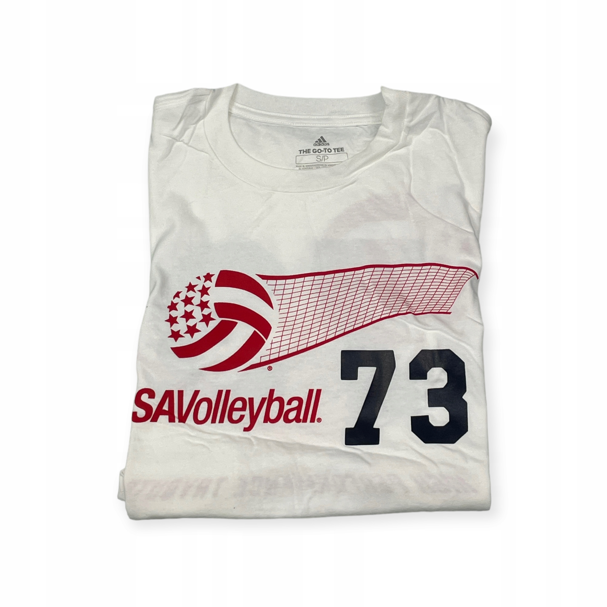 Koszulka męska biała ADIDAS VOLLEYBALL S 73 Rozmiar S