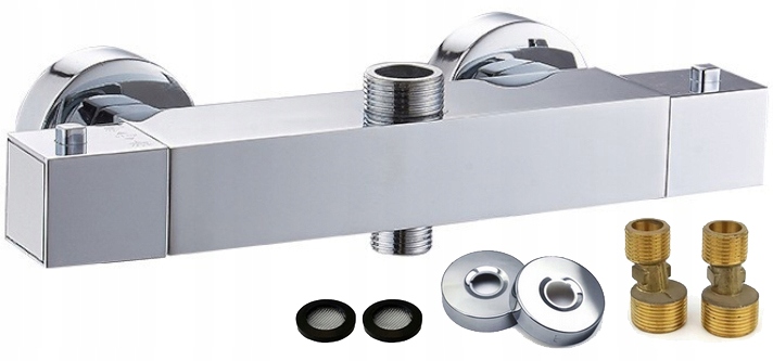 Sprchová Termostatická Baterie Chrom Koupelnový Termostat