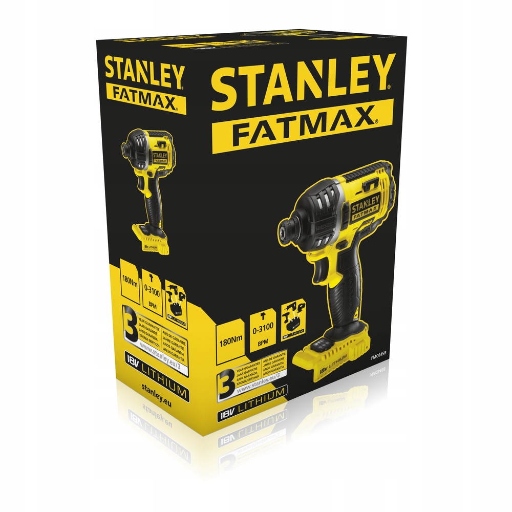 STANLEY ZAKRĘTARKA UDAROWA 180Nm FMC645B outlet Zasilanie akumulatorowe