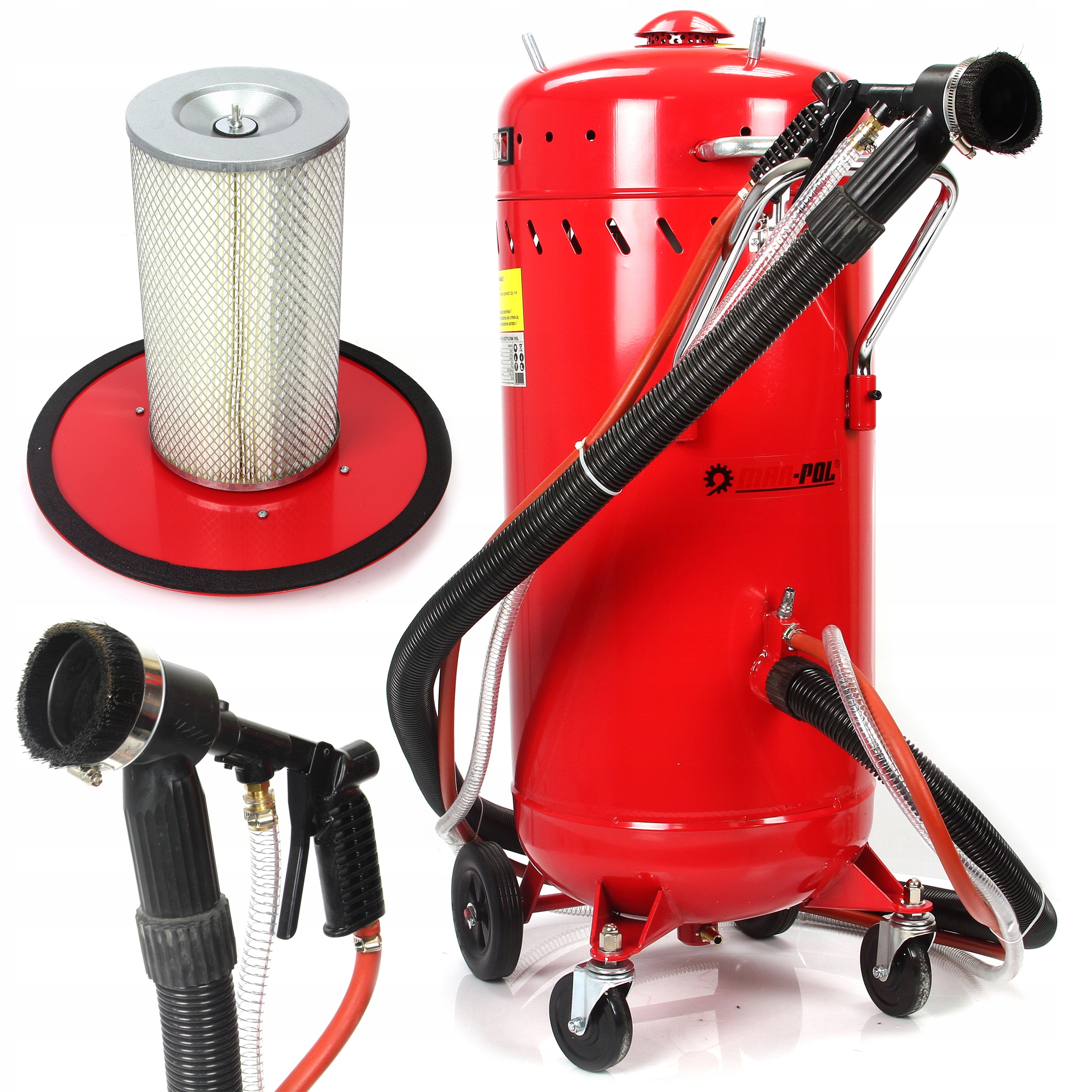 СИФОННЫЙ ПЕСКОСТРУЙНЫЙ АППАРАТ 105Л БЕЗ ПЫЛИ С ПЫЛЕСОСОМ