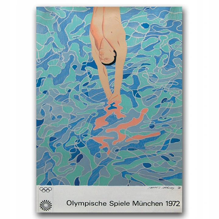 

Plakat vintage Plakat olimpijskiego nurka 60x85 cm