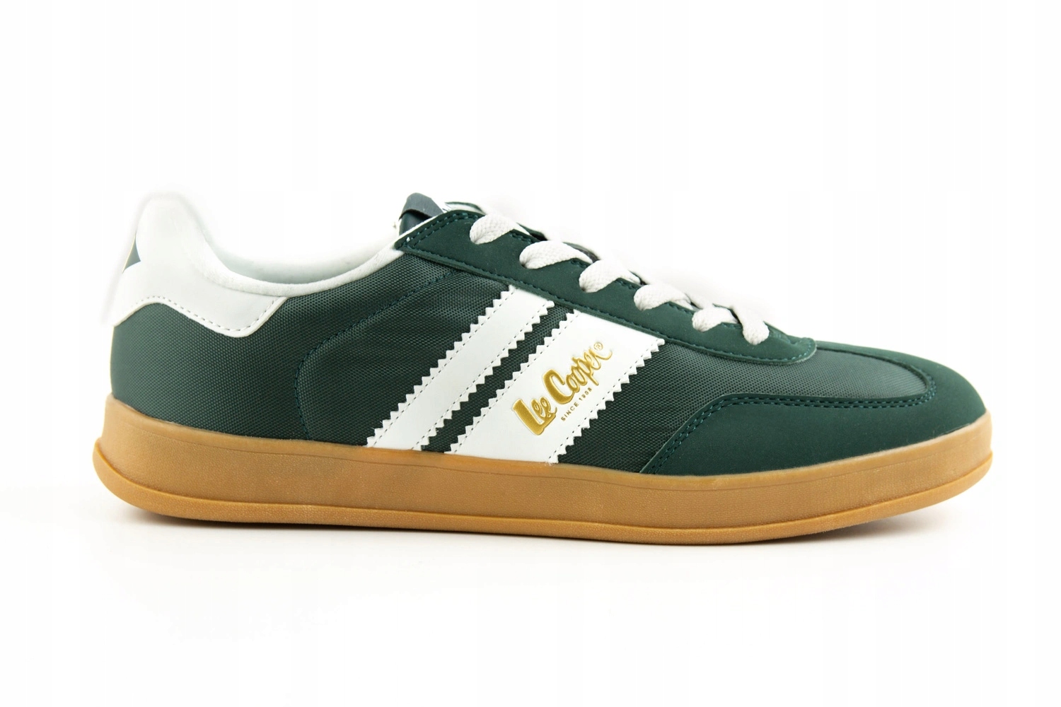 Pánské boty Lee Cooper tenisky zelené, pohodlné, klasické, šněrovací, velikost vel.