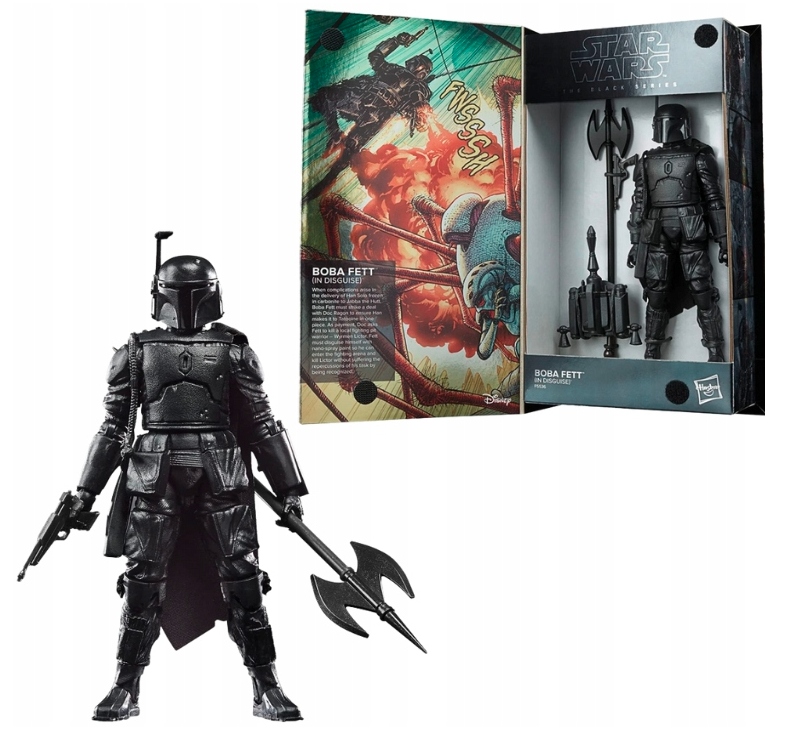 Star Wars Czarna Seria Boba Fett Hasbro Wojna Łowców Nagród 15 CM Od 4 Lat