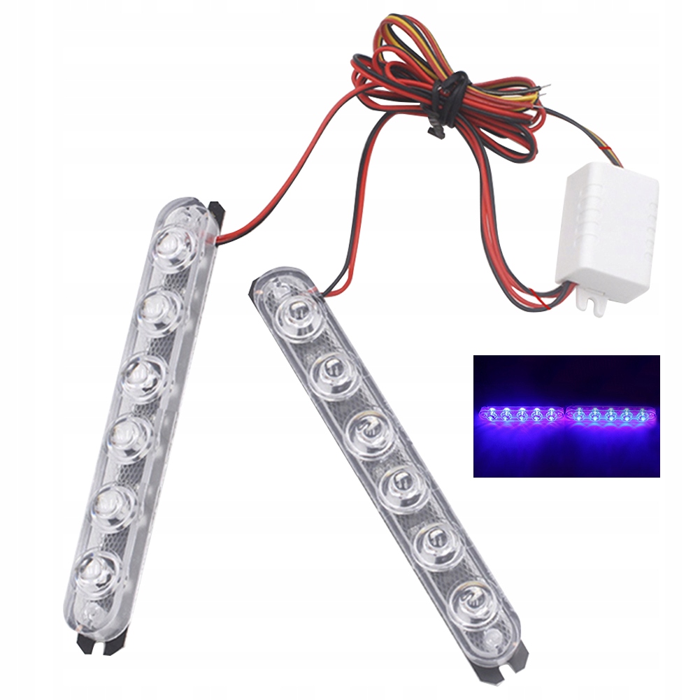 6935465495297 - 2 шт. поліцейський світло Лебідь стробоскопи