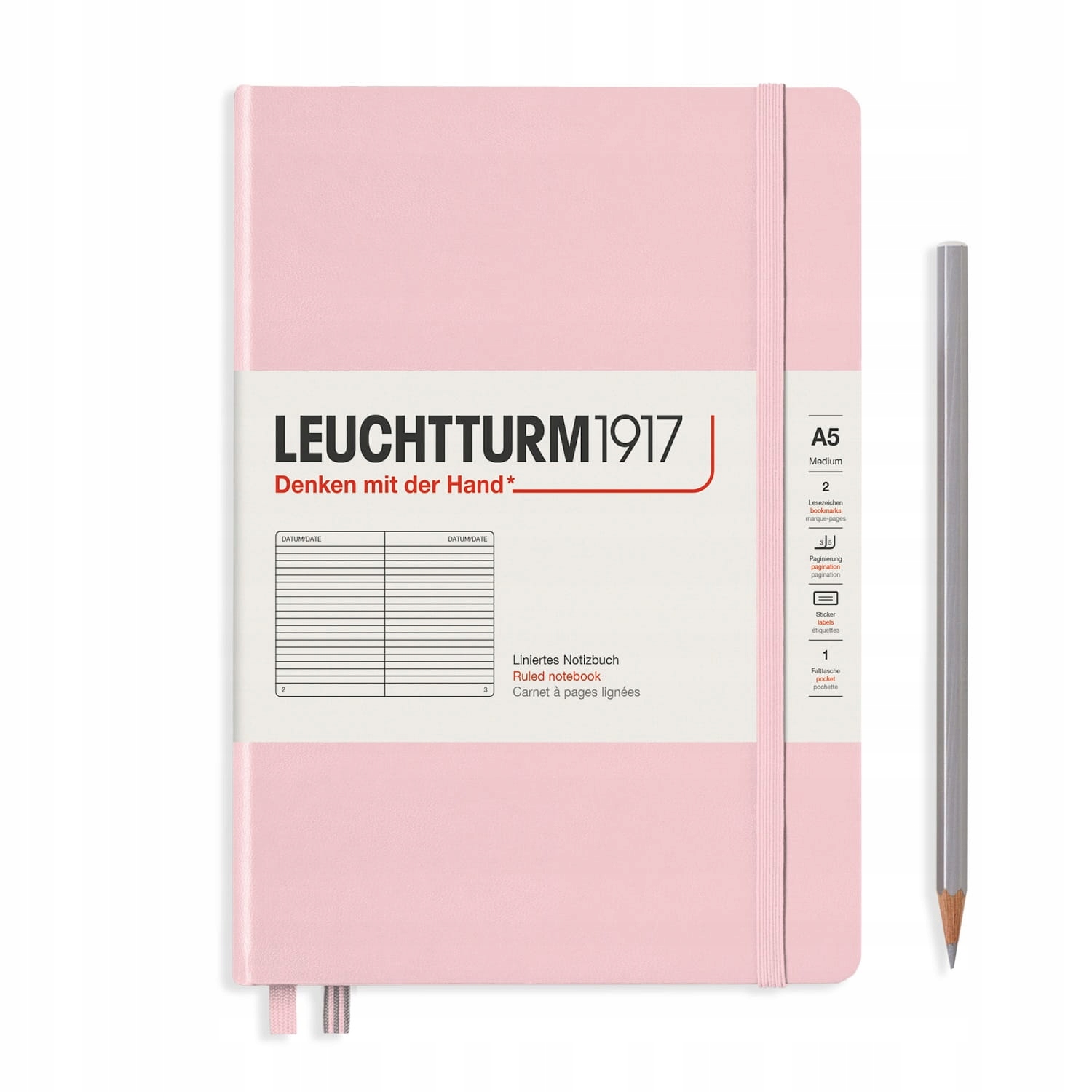 Notatnik Leuchtturm1917 Medium A5, Linie, Powder